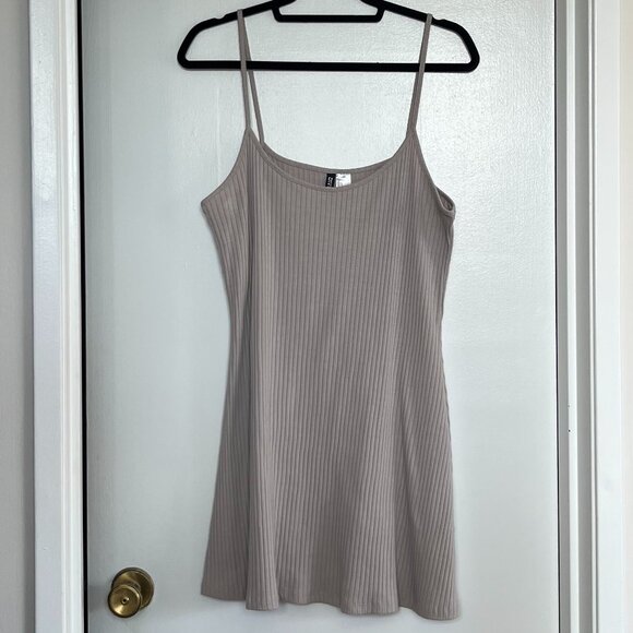Divided Ribbed Slip Dress - Picture 2 of 3